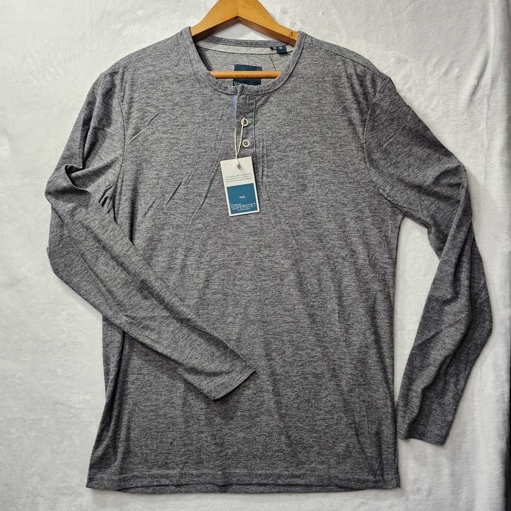 NWT ESSEX CROSSING long sleeve Henley "Super Soft" M